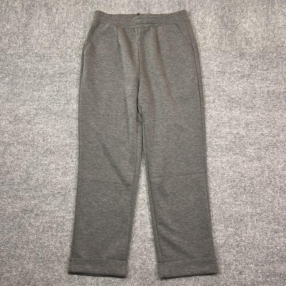 ACEGOLFS Sweatpants Mens Large Gray Fleece Elastic Waist Lounge Athletic Pockets